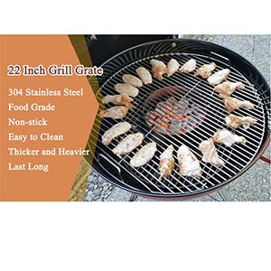 22.5 inch round 304 Stainless Steel BBQ Grill Grate for Weber  Charcoal Grill
