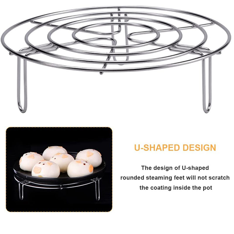 Stainless steel cooling cooking rack, steamer rack for kitchen cooking