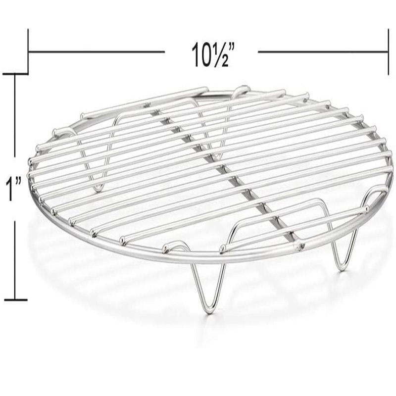 Stainless Steel Round  Cooking Racks Multi-Purpose for Canning Air Fryer Pressure Cooker