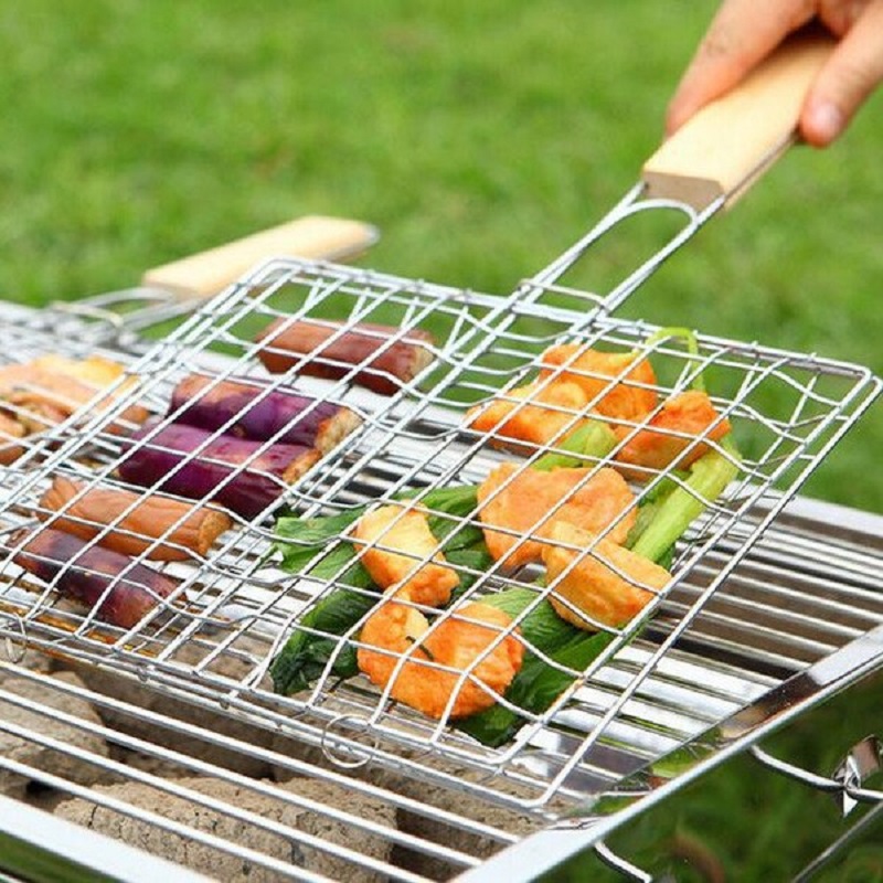 stainless steel small grilling basket stainless steel small grilling basket
