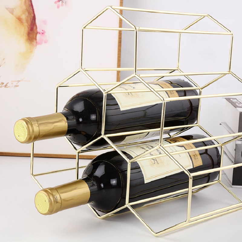 Wholesale 6 bottle countertop wine rack | 6 bottle wine holder | stackable bottle holder | wine bottle holder stand
