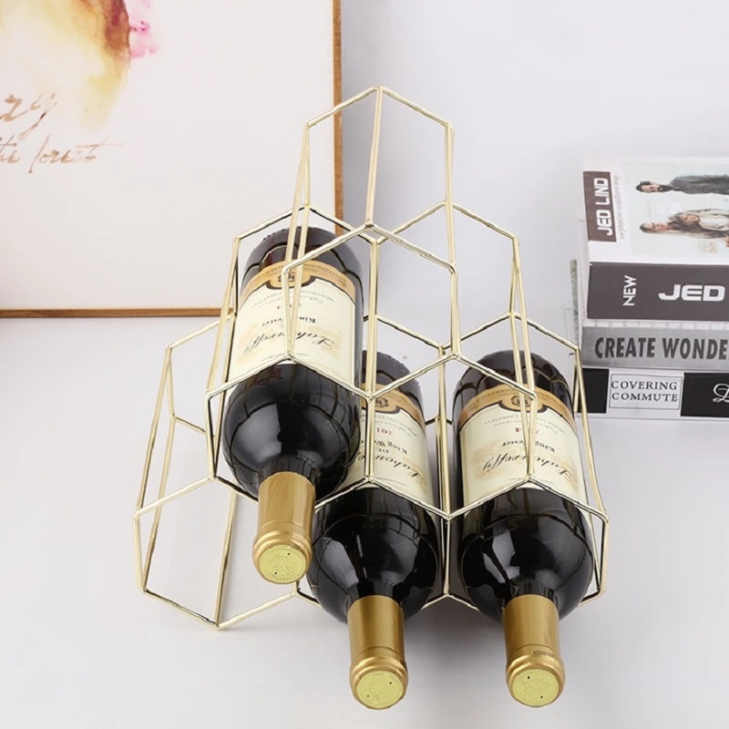 6 bottle countertop wine rack