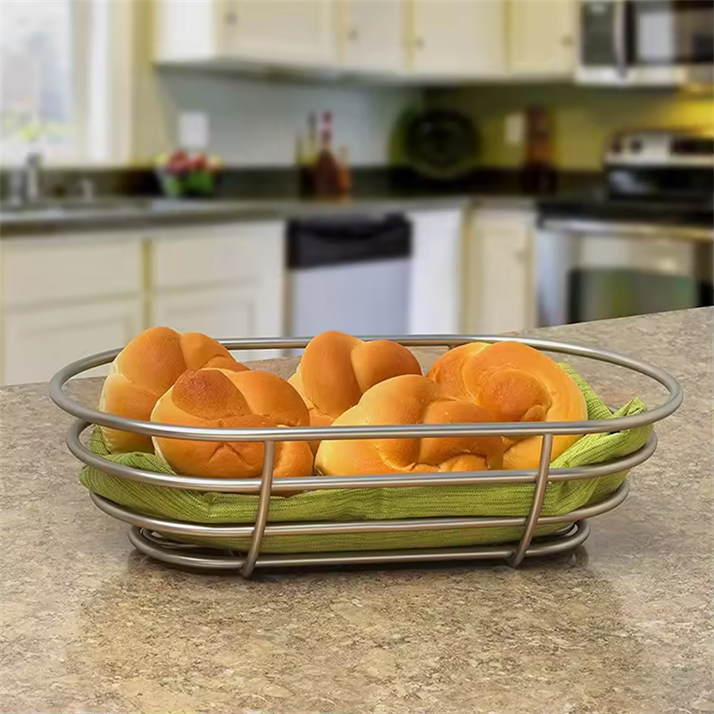 Wholesale Stainless Steel Bread Basket Storage